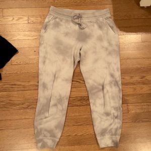 Grey tie dye joggers